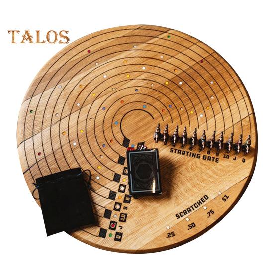 

1 набор игр Scratched Horse с картой для покера Деревянные скачки Настольная игра Многопользовательская интерактивная игра для детей и взрослых Семейная игра для вечеринок Ночью