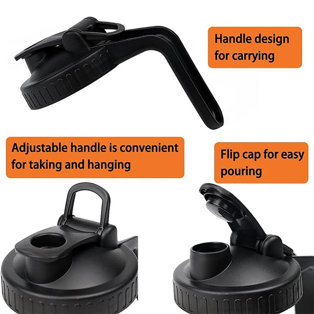 Pour Hole Jar Lids With Handle Plastic Wide Mouth Mason Jar Lids Practical   Home Restaurant