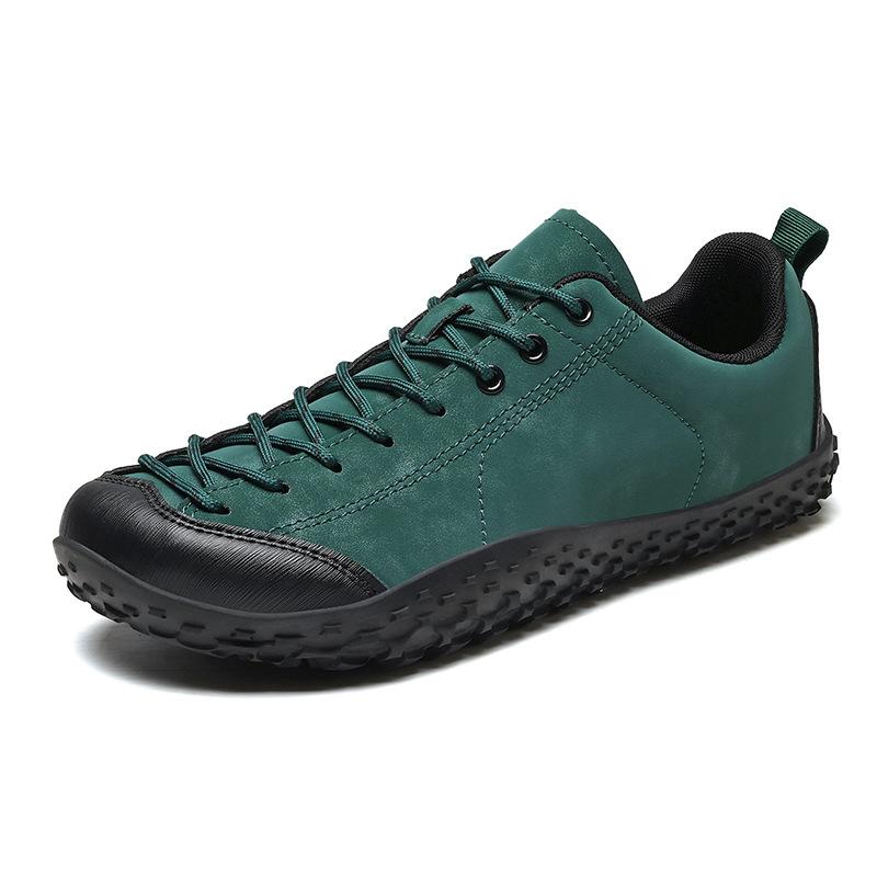 Wide head couple outdoor hiking shoes large size German training shoes barefoot casual shoes comfortable breathable sports camping shoes