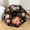 1pc Roses and Dandelions Circular Arrangement Umbrella with Plastic Handle,Suitable for All Seasons Home Travel Outdoor UmbrellaDD1829