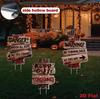Horror Warning Halloween Garden Stake Sign for Outdoor Decoration