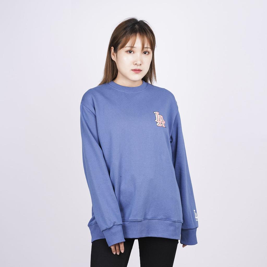 MLB Trendy Clothing Sweatshirts Unisex Blue Crew Neck Moderate Regular 31MT02041-07U