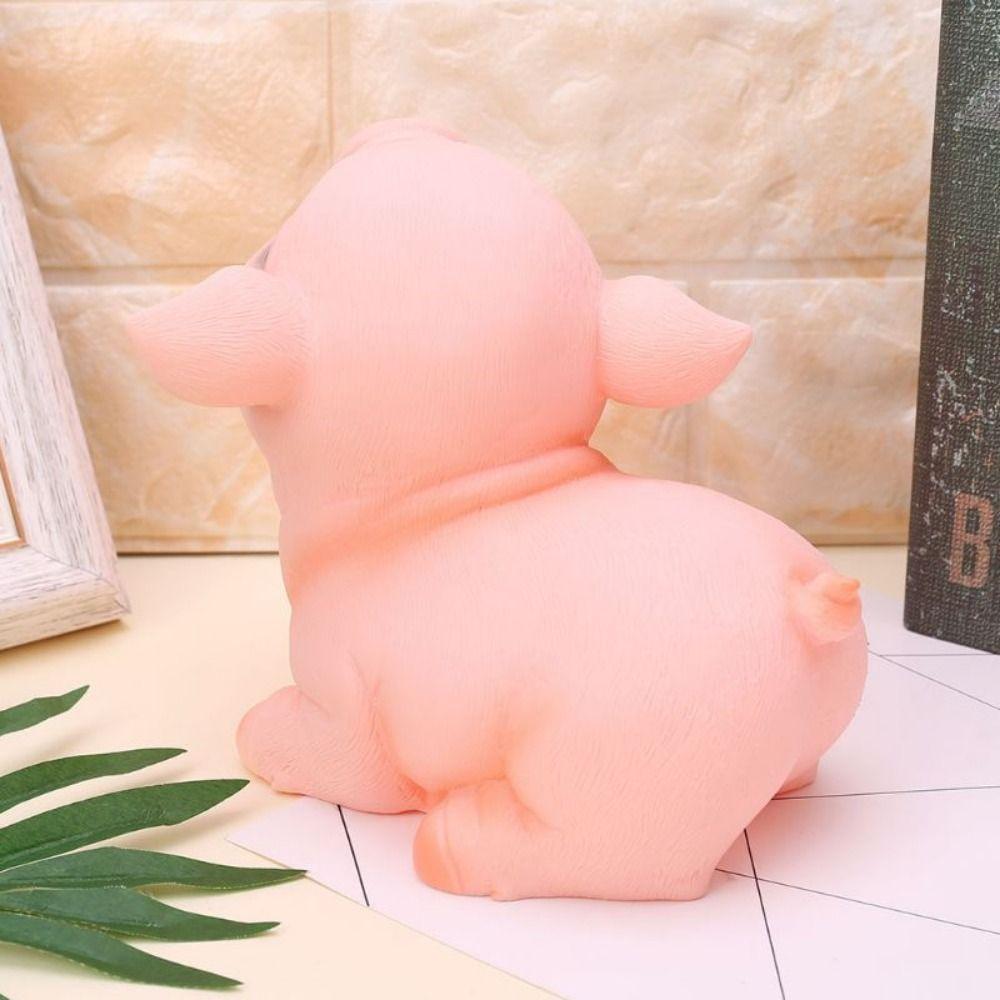 Cartoon Pig Piggy Bank Cute Zodiac Pig Ornaments Large Capacity Animal Saving Box  Home Decor