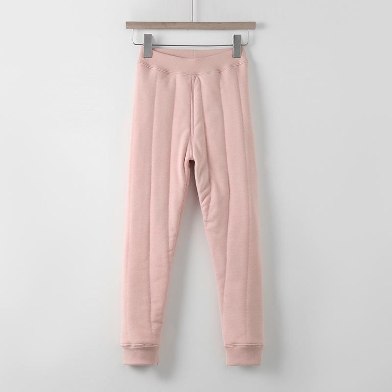 Girls Winter Thermal Layer: Three-Layer Thickened Cotton Pants for Kids - School Uniform Style