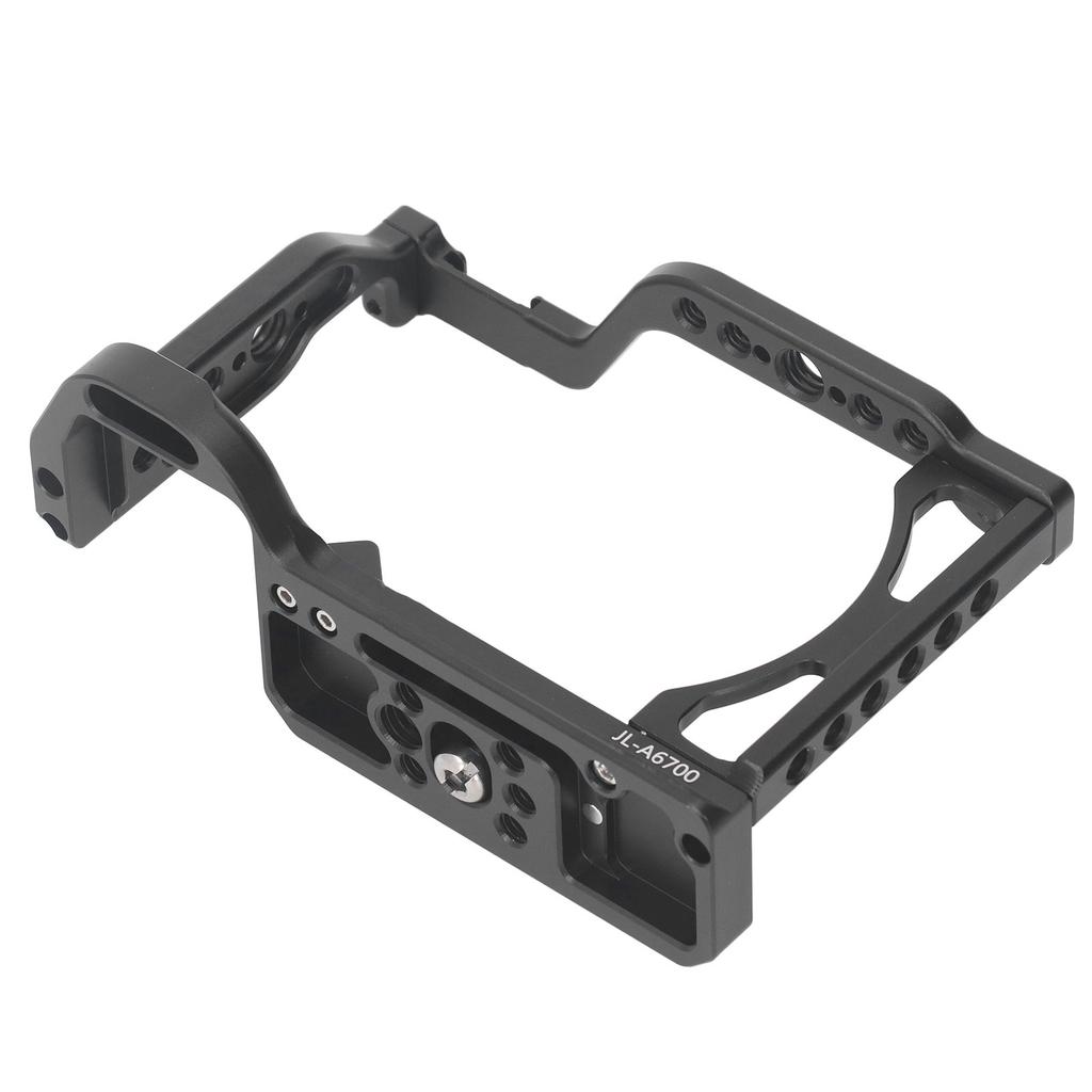 Kamerakäfig für A6700 Vertikaler Aufnahmegriff mit Cold-Shoe-Halterung 1/4 Zoll 3/8 Zoll Gewinde für Arri Fixierbohrung für Arca