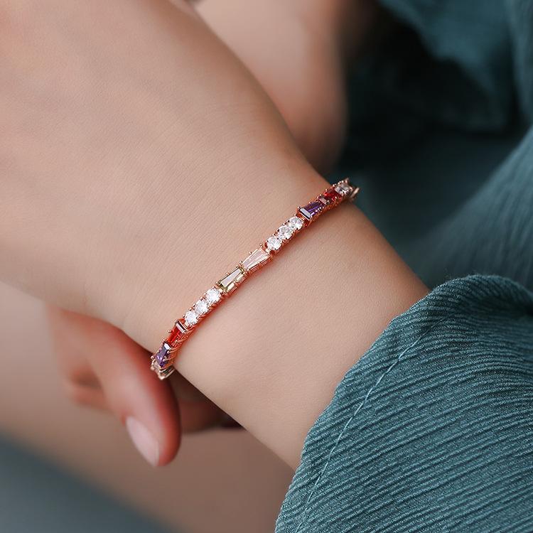 European and American Style Women's Zircon Bracelet Color Tide Decoration Creative Bracelet 2026