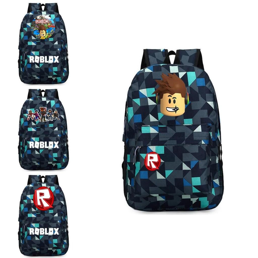 Stilvoller Roblox-Rucksack für Kinder mit lebhaftem Cartoon-Muster und großem Fassungsvermögen