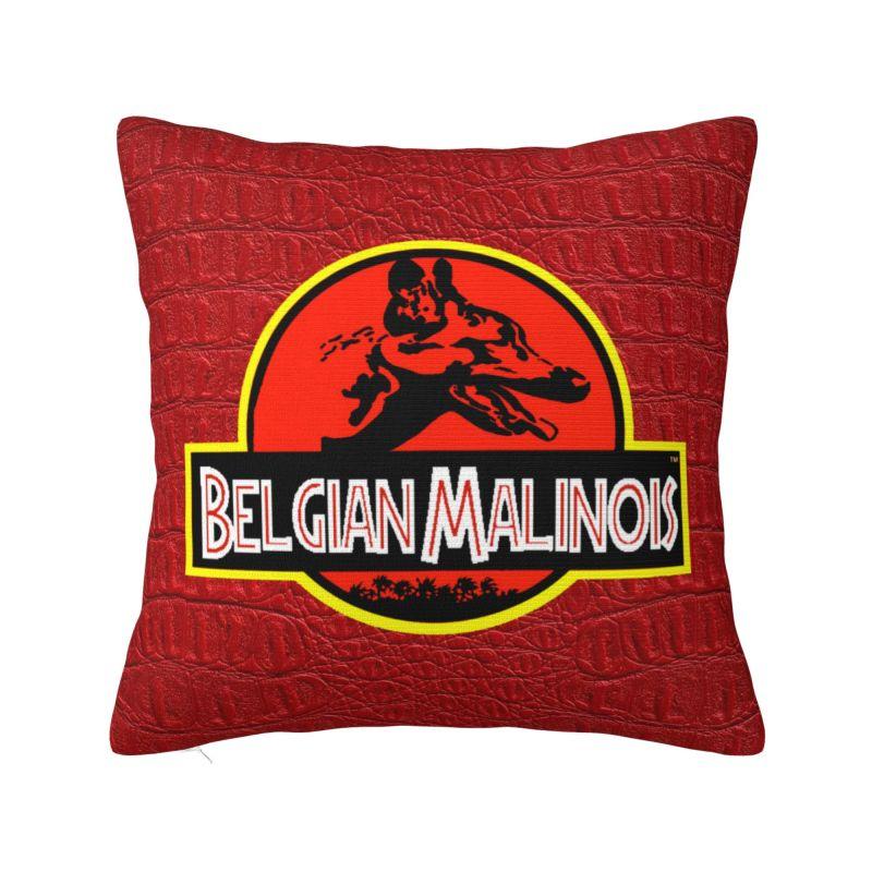 Custom Malinois Dog Luxury Throw Pillow Cover Decoration Belgian Shepherd Mechelaar Chair Cushion