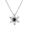 Snowflake Projection Necklace with Diamond Pendant - 100 Languages, Perfect for Mother's or Valentine's Day