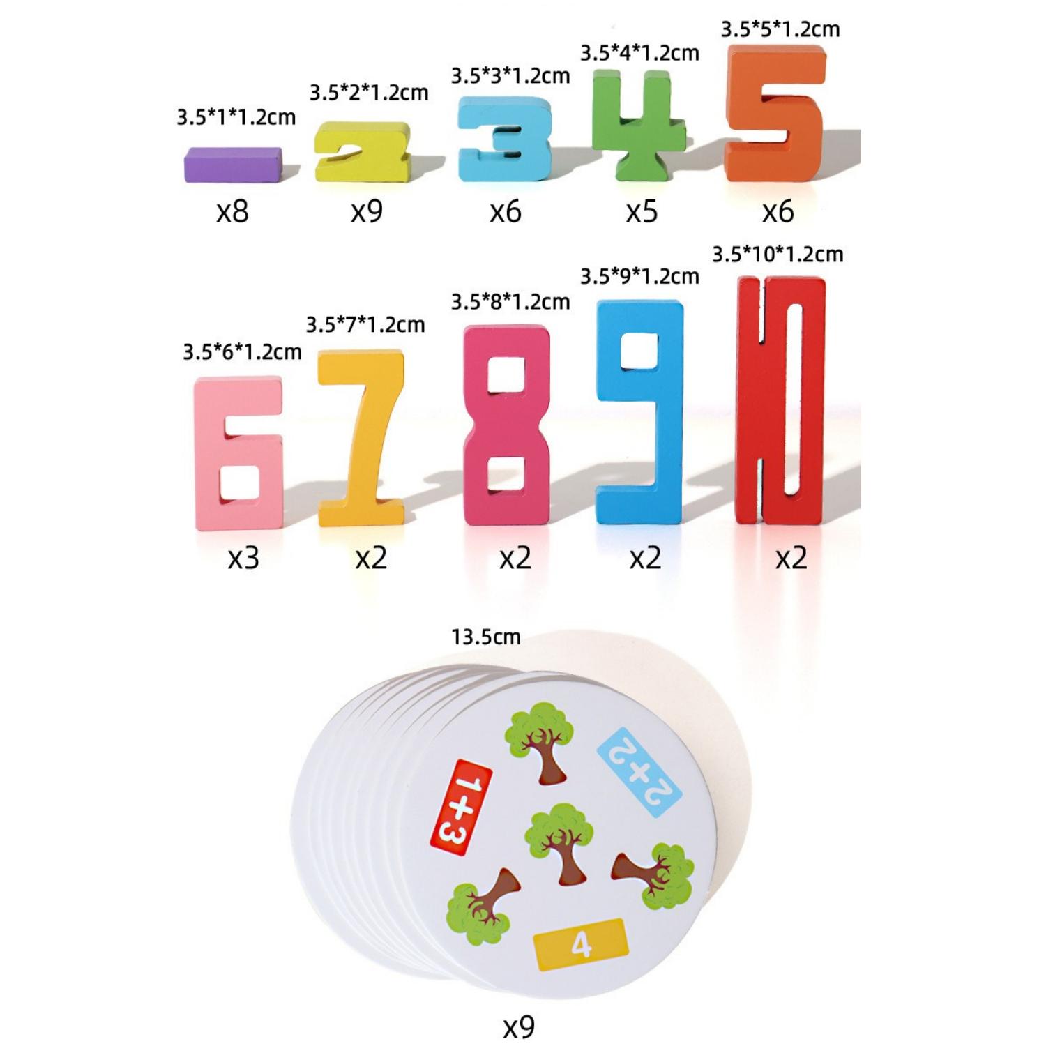 

Montessori Math Toy Digital Building Blocks Early Education Toy Kids Creative Puzzles Stacking Toy Preschool Learning Activities