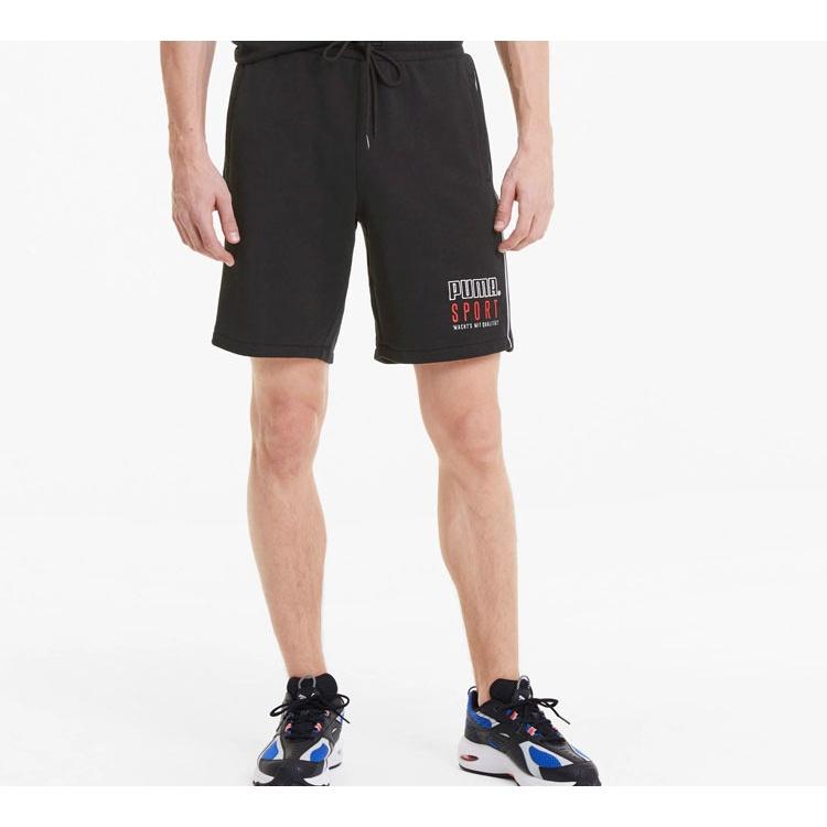 PUMA Sport Knitted Shorts 'Black White Red' Men's 598637-01