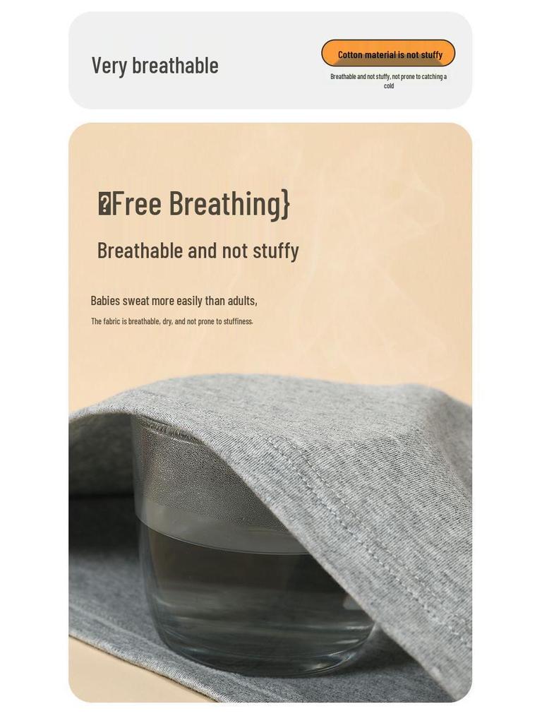 Hodo Kids' 7A Antibacterial Cotton Autumn Base Layer Set - Comfortable and Versatile for Boys & Girls