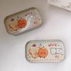 1/4Pcs Sardine Can Shaped Storage Tin Box Portable Metal Material Sealed Jar With Lid For Storing Small Items Household Goods