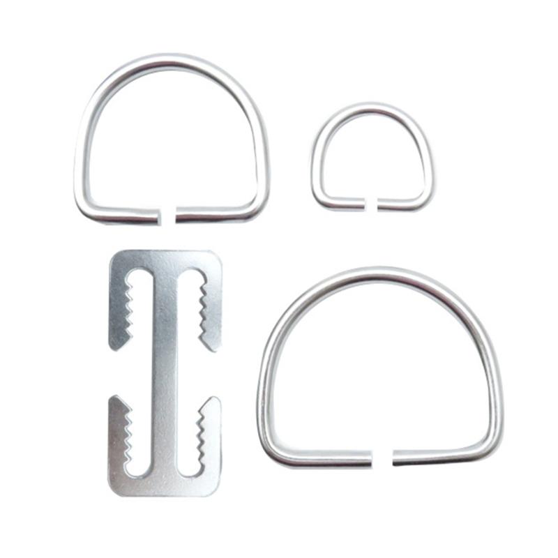 Stainless Steel D Rings Connector Webbing Belts Buckles Replacement Diving Hardware For Swimming Diving And Water Sports