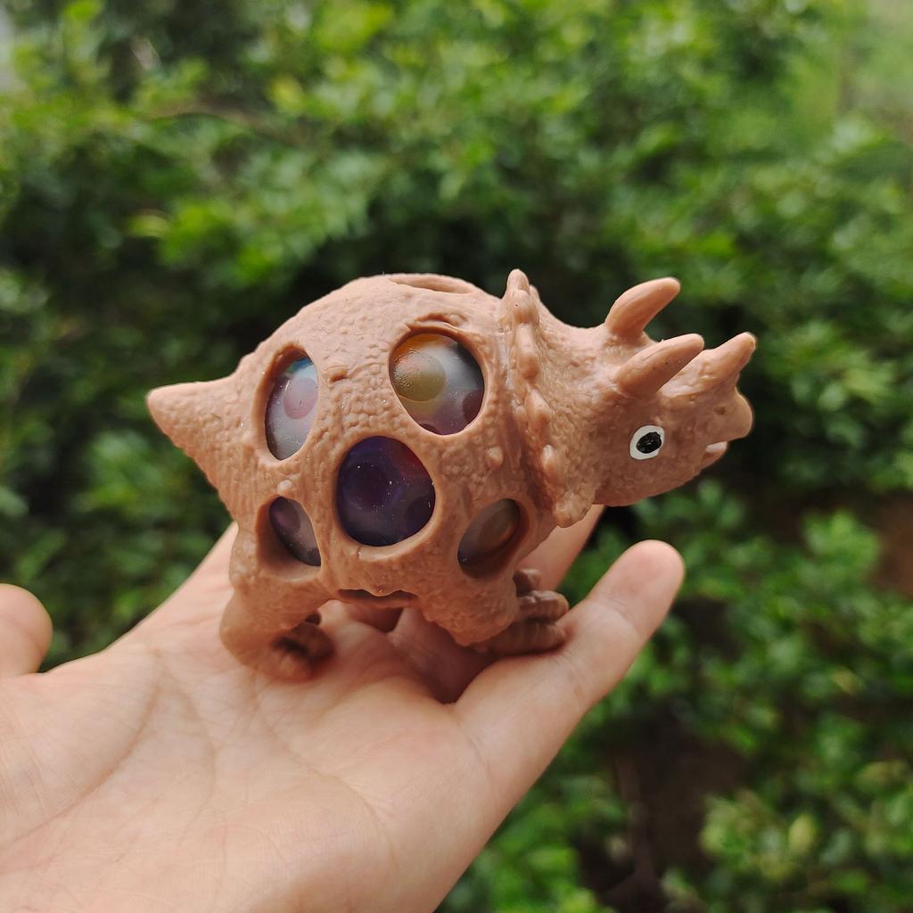Bola de Estresse Criativa de Dinossauro Aperte Brinquedo Macio com Bolinhas que Explodem Divertido Fidget Brinquedo de Alívio de Estresse Presente Para Crianças Menino Aniversário