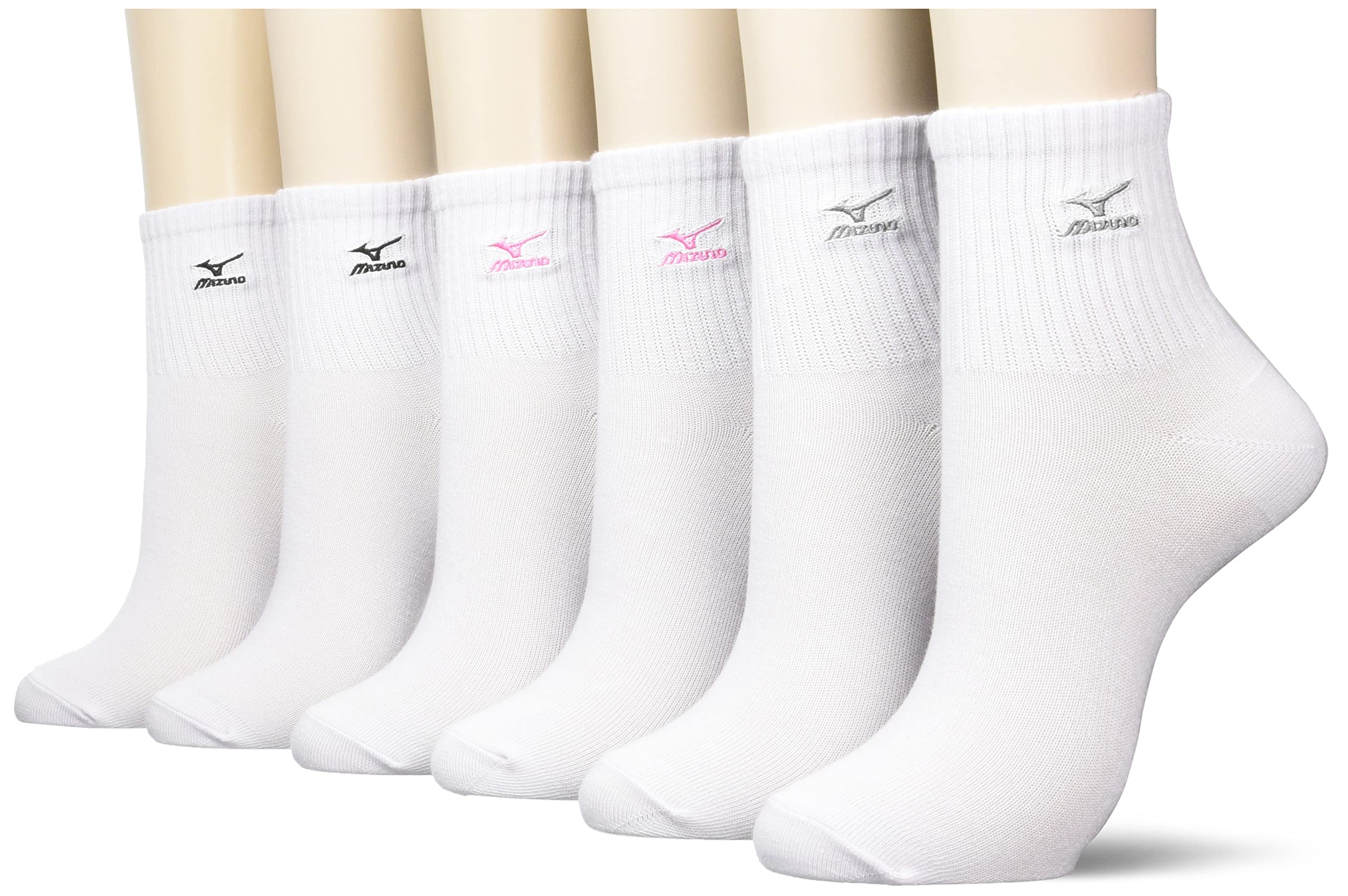 

Mizuno Crew Length Socks with a Single Set or Durable Suitable for School Club and Sizes White cm Women s Point, 3-Pair 6-Pair Set, Design, Uniforms,