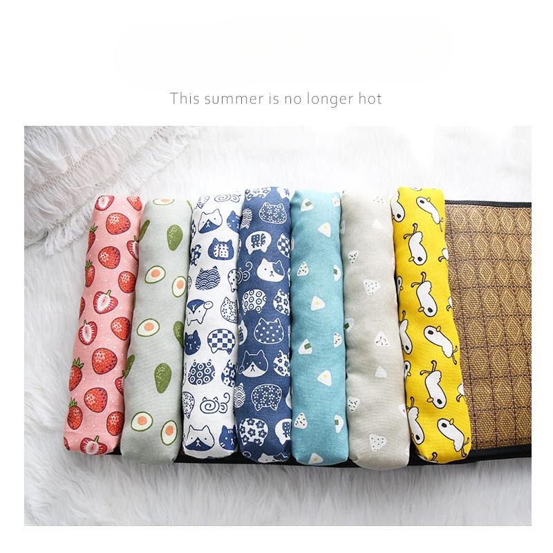 Summer Pet Mat Mat Cooling Cat Mat Cat Nest Ice Mat Cold Feeling Dog Mat Pillow Small and Medium-sized Dog Chin Pad