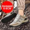 New Men Spring Autumn Invisible Internal Height Increase 8cm Casual Shoes Breathable Youth Unique Sports Mesh Shoes Rubber Sole