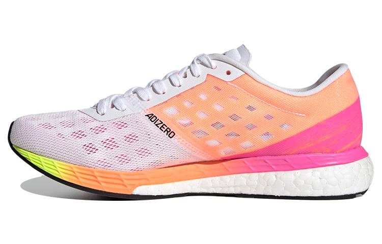 Adidas Wmns Adizero Boston 9  White Screaming Pink  Women s H68744 36