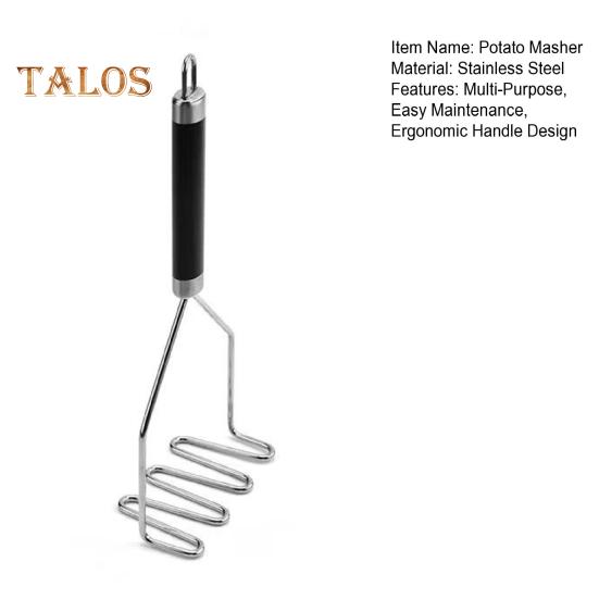 1/2Pcs Potato Masher Set Stainless Steel Potato Press Professional Integrated Honeycomb Design Food-Grade Kitchen Utensil for Vegetable Fruit Melon