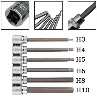 H3 H4 H5 H6 H7 H8 H10 Innensechskant-Bit Sechskant-Bit Elektrowerkzeuge Ratschen-Steckschlüssel