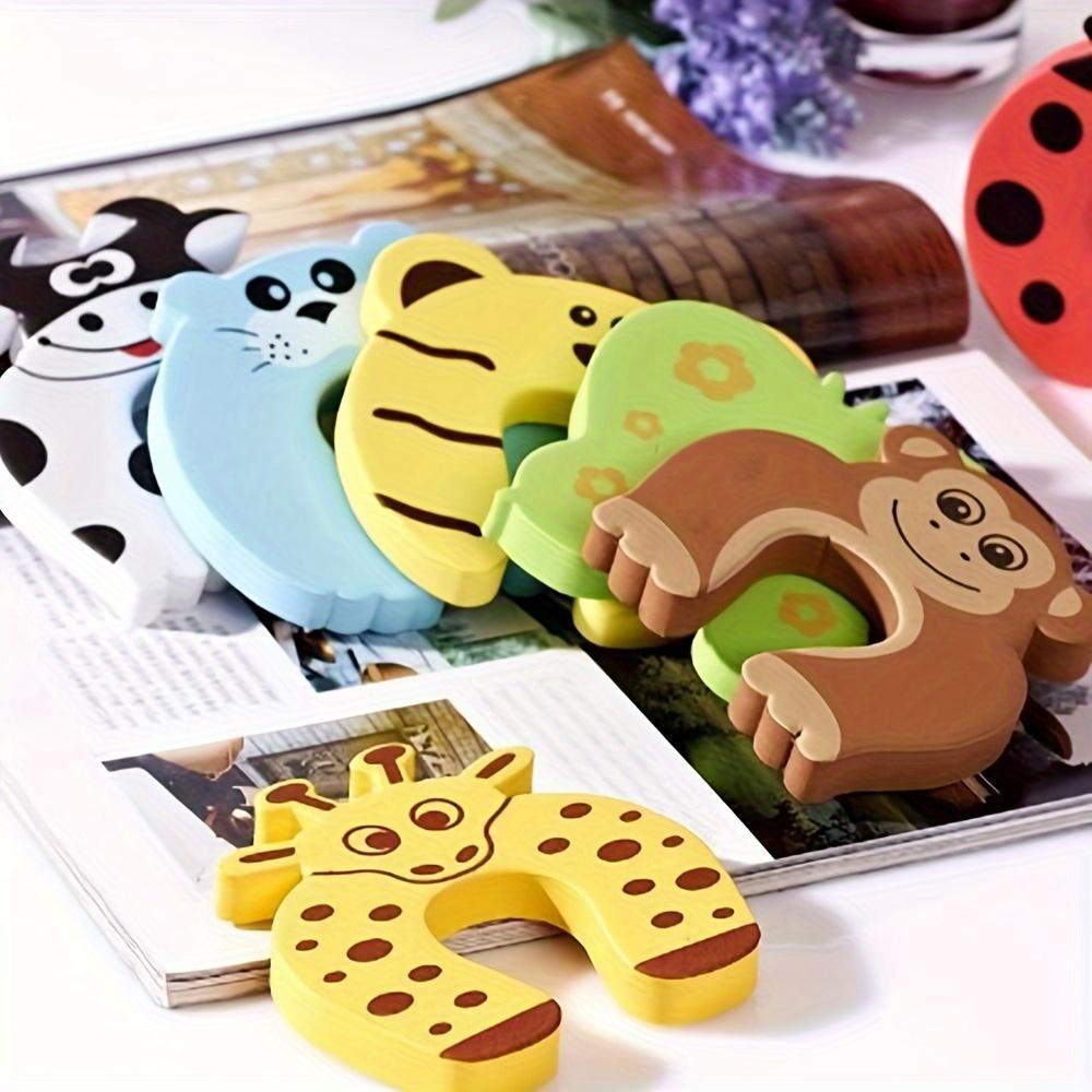 1/2/4pcs Anti Pinch Hand Door Stopper, Safety Door Carmen Clamp, Children Door Stopper, Anti Collision Door Tool, Cartoon Door Stopper