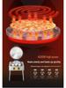 Commercial Double-Sided Electric Pancake Maker, Automatic Tabletop Pancake Oven for Street Vendors, Soy Sauce Flavor.