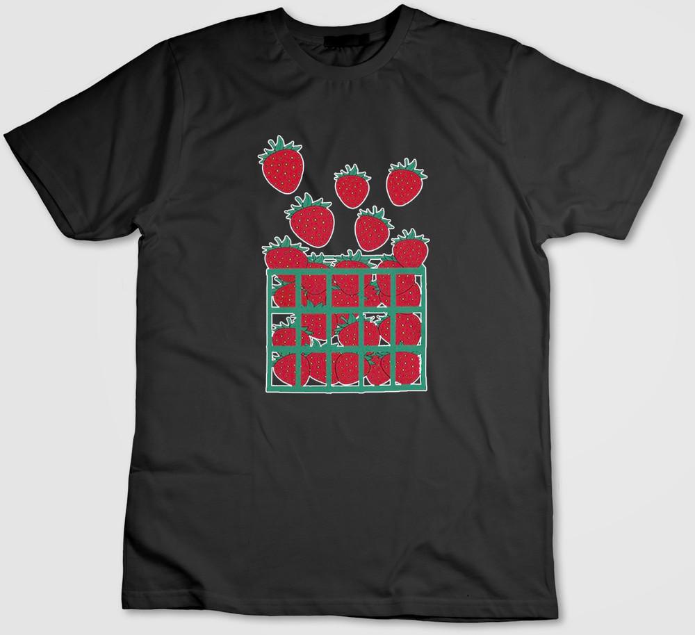 Cute Strawberry Fruit, Short Sleeve T Shirt Men / Woman G078 L