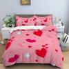 Love Heart Bedding Set Simple Plaid Duvet Cover 200x200 Pillowcase Single Double Queen King Nordic Couple Bed Cover Bedclothes