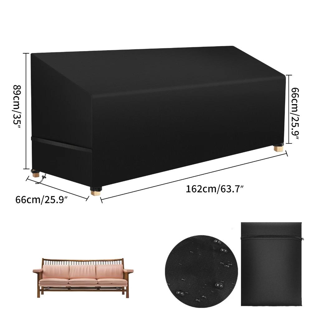 Garden Furniture Cover Waterproof Windproof Anti-UV Heavy Duty Rip Proof 111D Oxford Patio Table Chair Sofa Furniture Protector