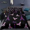 2/3PCS Soft Paris Eiffel Tower Duvet Cover Set Love Heart 3D Print King Queen Bedding Set Microfiber Quilt Cover Home Textile