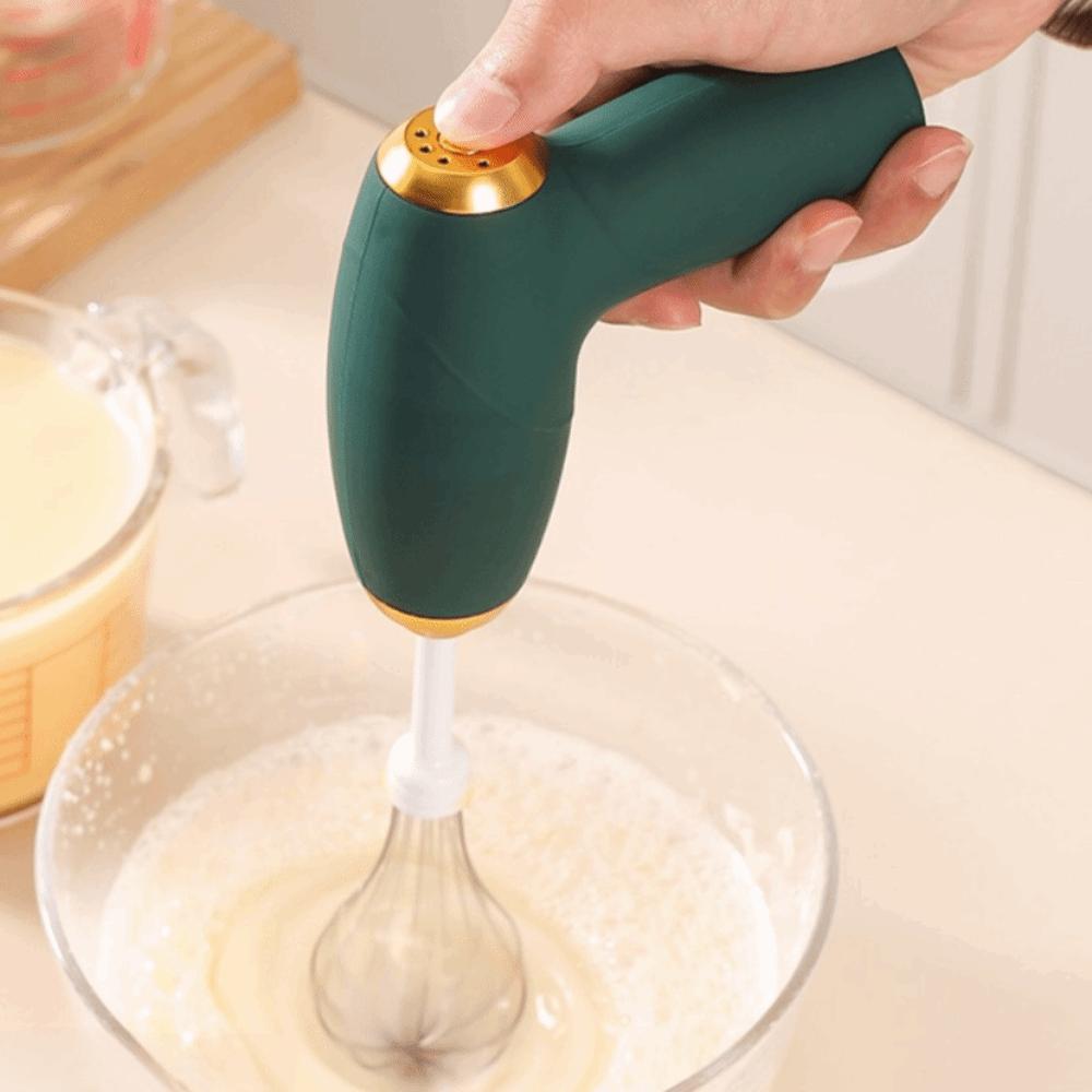 with Replacement Heads Electric Egg Beater Handheld Electronic Batter Stirrer Baking
