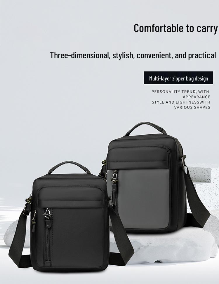 Men's Trendy Vertical Crossbody Bag - Lightweight Casual Travel & Commuting Handbag