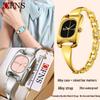 Oufanni Women's Luxury Quartz Watch - Waterproof Square Alloy Bracelet with Studded Design