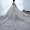 2025 French Luxury Wedding Dress for Petite Pregnant Bride - Princess Style with Train and Heavy Embroidery (D102)