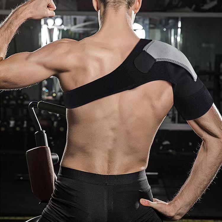 Adjustable Men's Compression Shoulder Support for Sports & Weightlifting