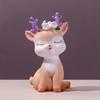Resin Deer Figurine Statues Deer Dashboard Decorations Car Home Office Decor Craft Gifts Christmas Ornaments 8 Styles