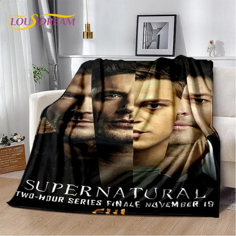 Supernatural Cartoon Soft Plush Flannel Throw Blanket for Living Room Bedroom Bed Sofa Picnic Cover Child Gift