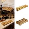 Compact Bamboo Glass Organizer Tray with 12 Holes for Serving Glasses, Ideal Parties And Hotels.