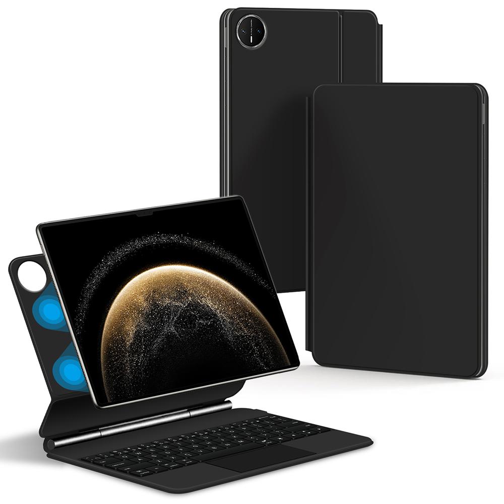 

For Huawei MatePad Pro 13.2 (2025) Magnetic Floating Bluetooth-compatible Keyboard+Leather Tablet Case A