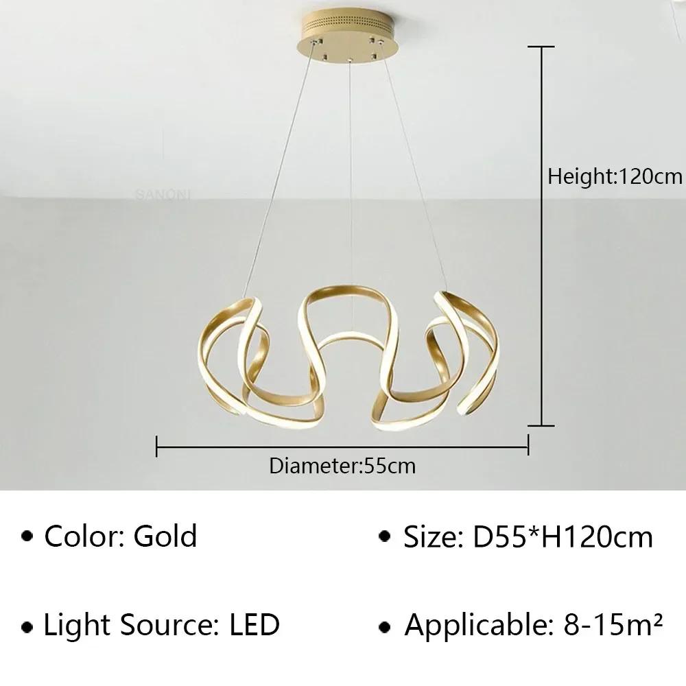 Modern LED Pendant Lights For Living Dining Room Table Hotel Bedroom Ceiling Chandelier Indoor Home Decoration Lighting Fixture