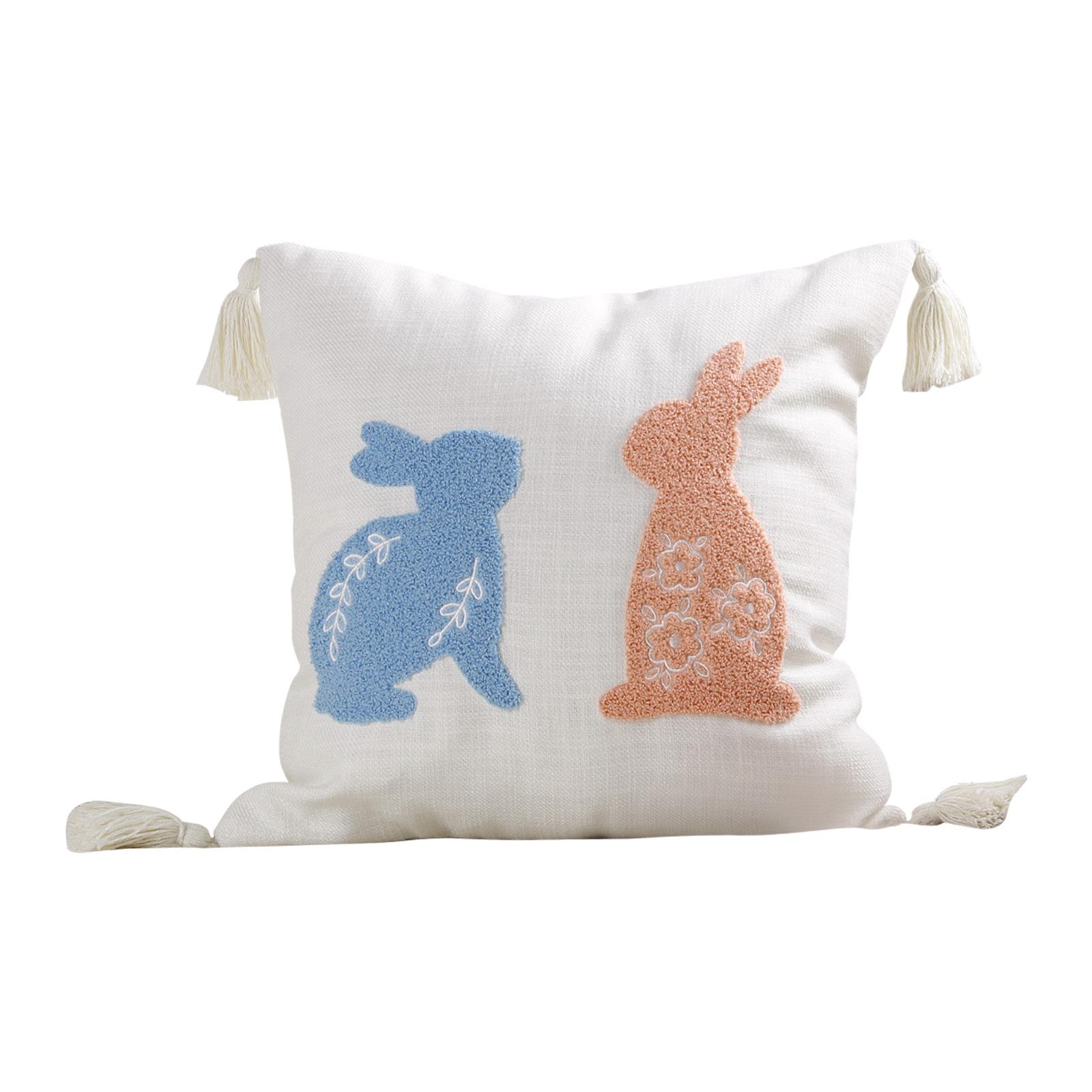 

Easter Bunny Pillowcase Decoration, Easter Festive Atmosphere, Home Throw Pillowcase One Size белый