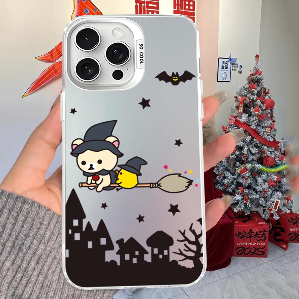 Rilakkuma Phone Case For iPhone 16 15 14 13 12 11 Pro Max X XR XSMAX 8 7 Plus Matte Shockproof Back Cover