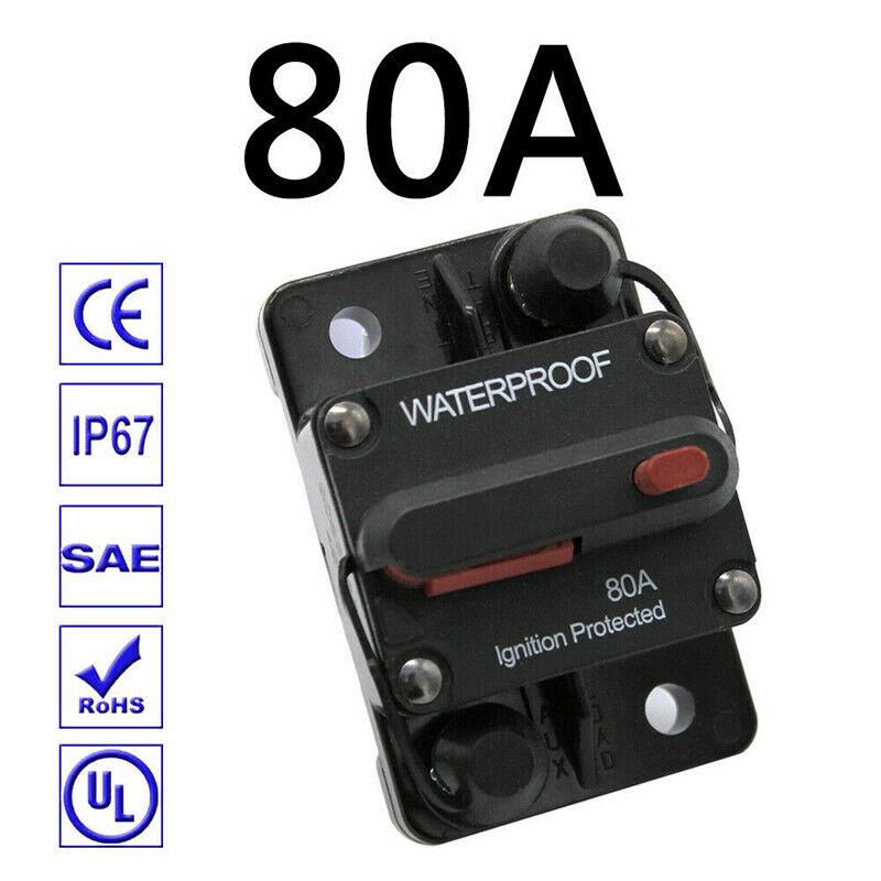 30A-300A AMP Circuit Breaker Fuse Reset 12-48V DC Car Auto Boat Waterproof Fuse Box 80A 100A 120A 150A 200A 250A Car Protector