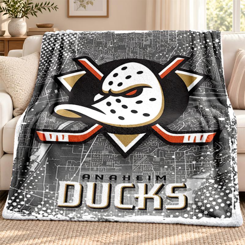 Anaheim Ducks blanket Flannel Blanket Soft Cozy Plush Throw for Sofa Bed Lightweight Home Decoration Outdoor camping