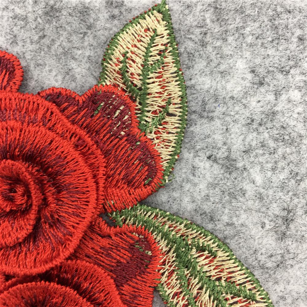Red Three-Dimensional Embroidery Polyester Lace, Lace Collar Clothing Accessories Diy