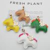 Exquisite Leather Couple Keychain Pendant for Car or Bag