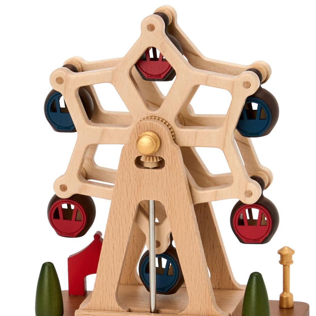 Sanrio Wooden Music Box Ferris Wheel Interior Gift 087424