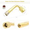 8.25 Inch Flexible Tire Valve Stem Extension Extenders with 90 Degree For Cars Truck Motorcycle Bike Scooter