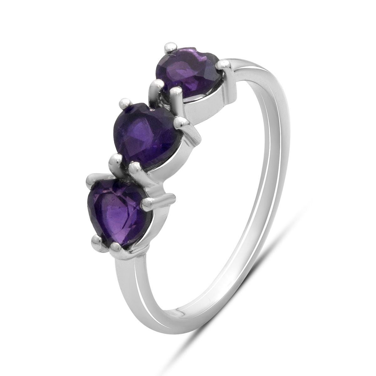 

Silver ring with natural amethyst 4.563ct, product weight 2.48 g (2179368) 17 аметист